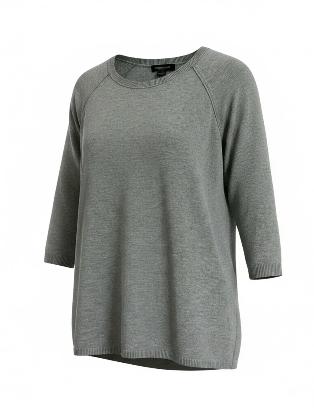 august silk Heather Gray Scoop Neck Knit Sweater
